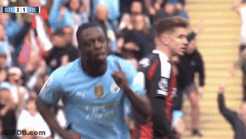 Soccer Player In Blue Shirt With Box GIF