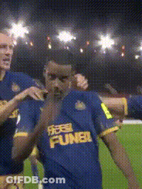 Soccer Player In Blue Shirt With FUNBB GIF