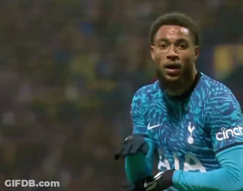Soccer Player In Blue Tottenham Shirt GIF