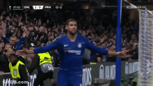 Soccer Player In Blue Yokohama Jersey GIF