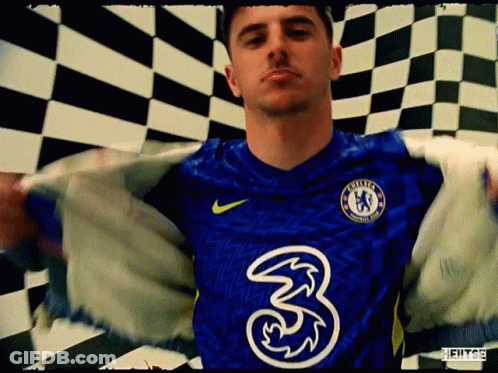 Soccer Player In Blue Yokohama Jersey By Trash Can GIF