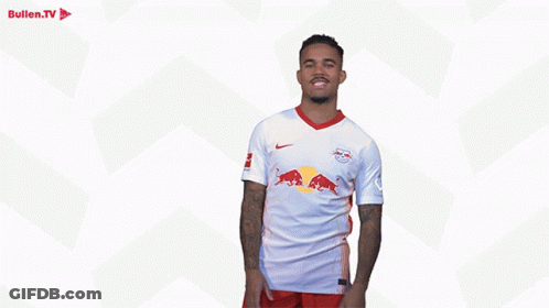 Soccer Player In Bullen TV Jersey GIF