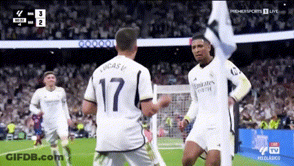 Soccer Player In Chevrolet Jersey With Crowd GIF
