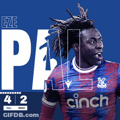 Soccer Player In Cinch Jersey On Blue Background GIF
