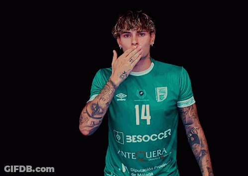 Soccer Player In Codere Shirt GIF
