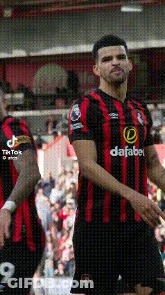 Soccer Player In Dafabe Jersey In Front Of Crowd GIF