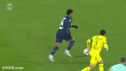 Soccer Player In Digital Bits Jersey Running GIF