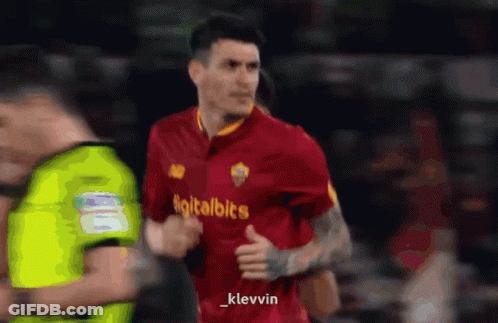 Soccer Player In Digital Bits Jersey Running GIF
