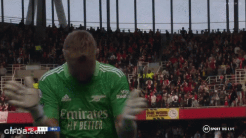 Soccer Player In Emirates Fly Better Jersey GIF