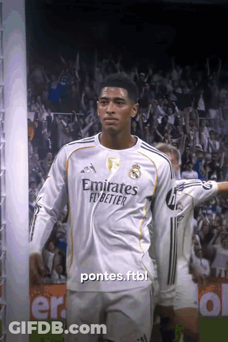 Soccer Player In Emirates Fly Better Jersey GIF