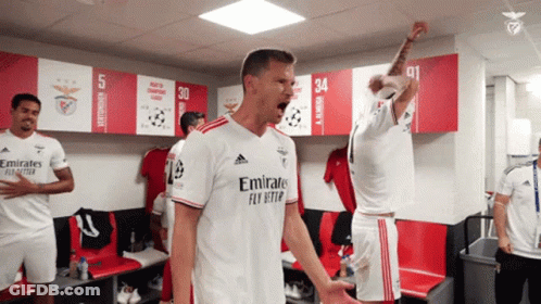 Soccer Player In Emirates Fly Better Jersey GIF