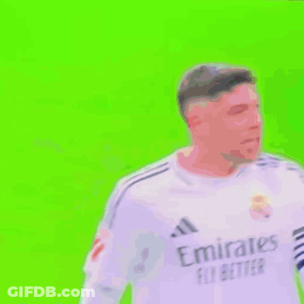 Soccer Player In Emirates Fly Better Shirt GIF