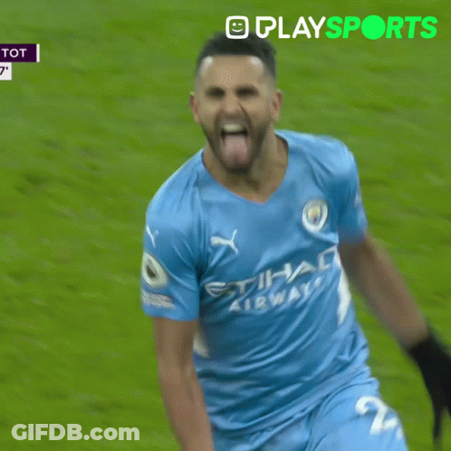Soccer Player In Etihad Airways Shirt GIF