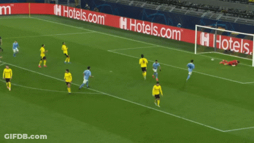 Soccer Player In Etihad Airways Shirt GIF