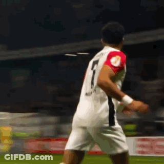 Soccer Player In Etihad Jersey Hugged By Teammate GIF