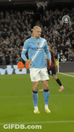Soccer Player In Etihad Jersey GIF