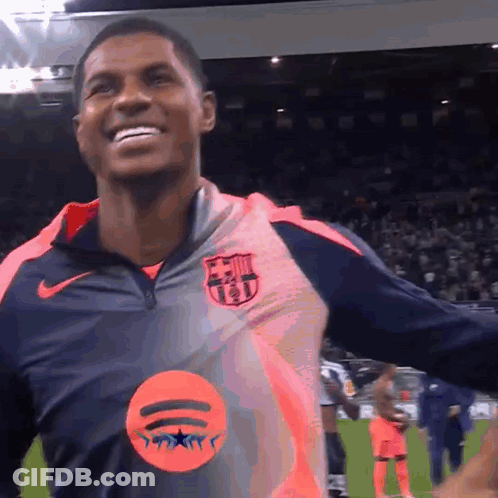 Soccer Player In FC Barcelona Jersey GIF