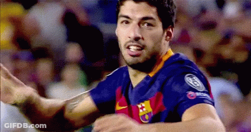 Soccer Player In FCB Jersey GIF