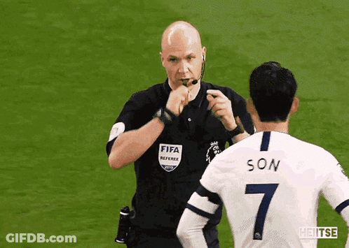 Soccer Player In FIFA Referee Shirt GIF