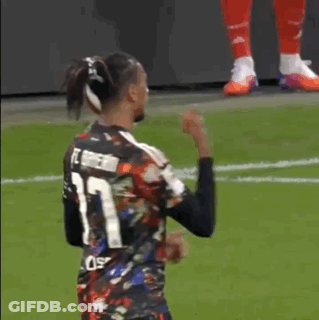 Soccer Player In Floral Jersey Number 11 GIF