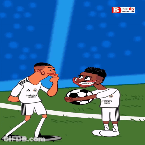 Soccer Player In Fly Better Jersey Celebrates Goal GIF