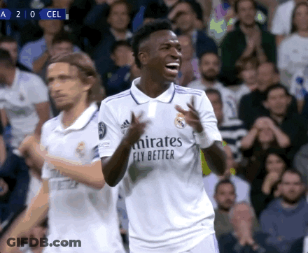 Soccer Player In Fly Better Jersey Celebrating Goal GIF