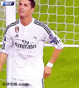 Soccer Player In Fly Emirates Jersey Before Goal GIF