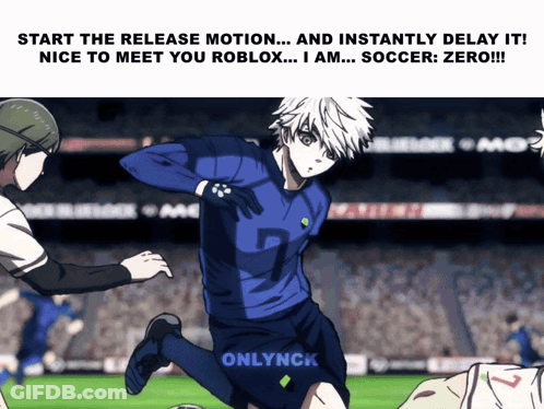Soccer Player In Fly Emirates Jersey Celebrates Goal GIF