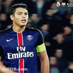 Soccer Player In Fly Emirates Jersey On Field GIF