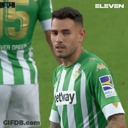 Soccer Player In Green And White Betway Jersey GIF