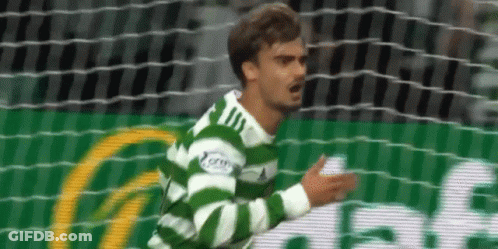 Soccer Player In Green And White Jersey GIF