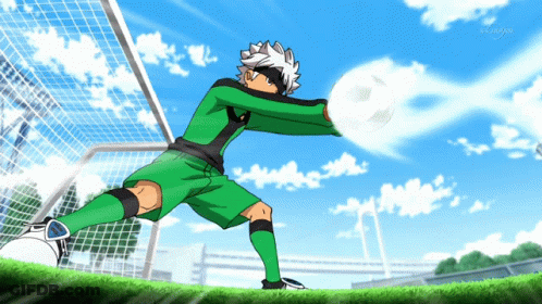 Soccer Player In Green Holding Ball GIF