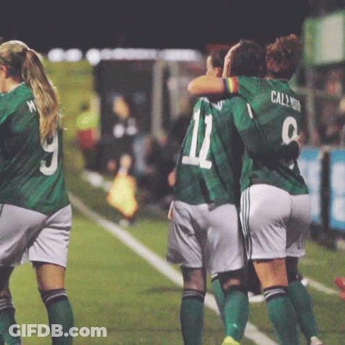 Soccer Player In Green Jersey Number 12 GIF