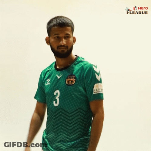 Soccer Player In Green Jersey Number 3 GIF
