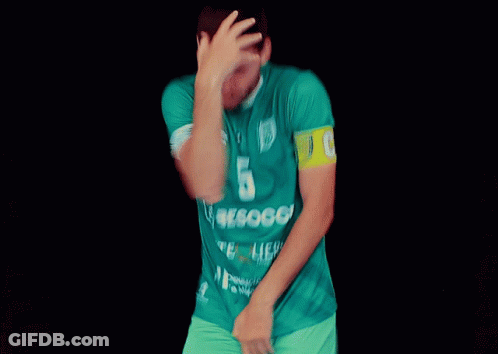 Soccer Player In Green Jersey Number 5 GIF