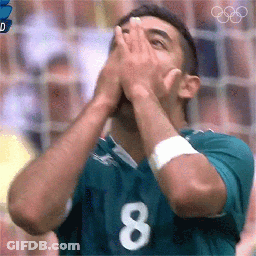 Soccer Player In Green Jersey Number 8 GIF