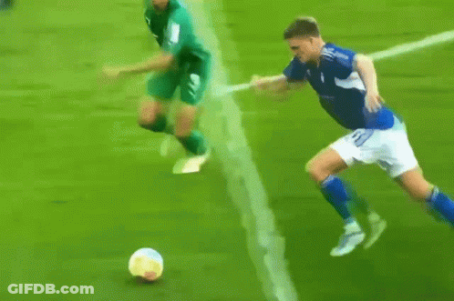 Soccer Player In Green Jersey Saying Latex GIF