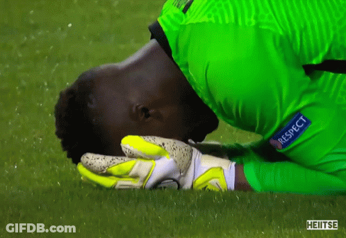 Soccer Player In Green Jersey With Respect GIF