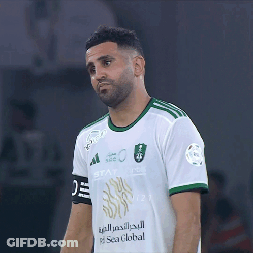 Soccer Player In Green White Jersey Saying Ri Sea Global GIF