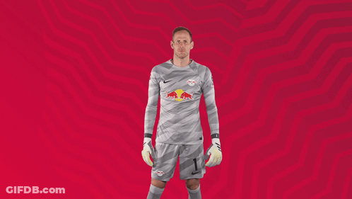 Soccer Player In Grey Jersey With Red Bull GIF