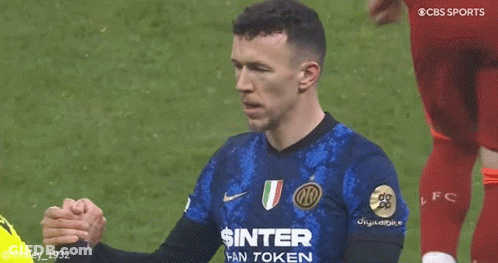 Soccer Player In Inter Fan Token Shirt GIF