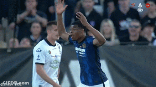 Soccer Player In Inter Jersey GIF