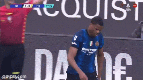 Soccer Player In Inter Shirt GIF