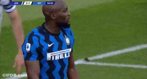 Soccer Player In Irelli Jersey GIF