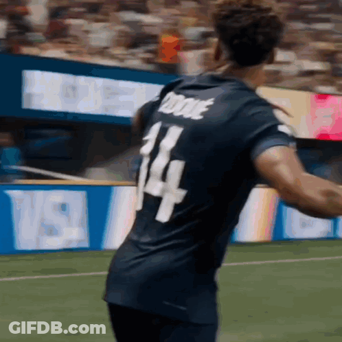 Soccer Player In Jersey Number 14 GIF