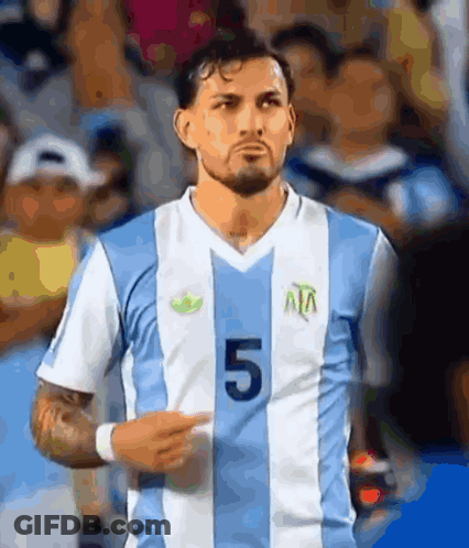 Soccer Player In Jersey Number 5 GIF