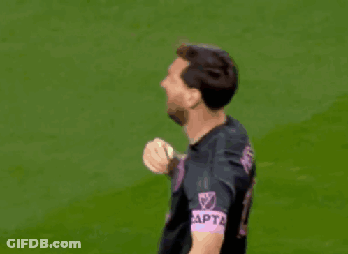 Soccer Player In Jersey Pointing GIF