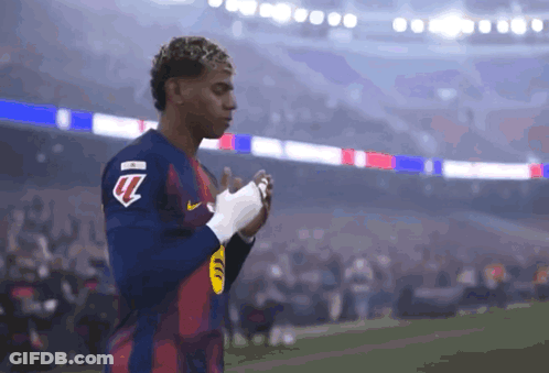 Soccer Player In Jersey With Letter U GIF