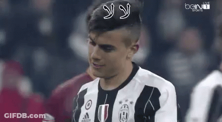 Soccer Player In Juventus Jersey GIF