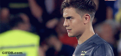 Soccer Player In Juventus Jersey GIF